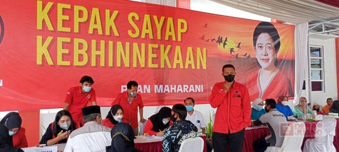 Gandeng Dinas Kesehatan, PDI Perjuangan Banjarnegara Gelar Vaksinasi