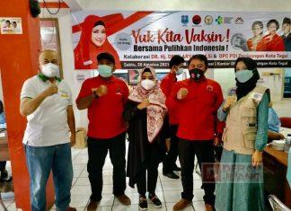 Gebrakan Vaksinasi Dear Bersama DPC PDI Perjuangan Kota Tegal