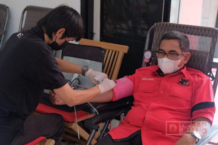 Gelar Donor Darah, Kader Banteng Jepara Sangat Antusias