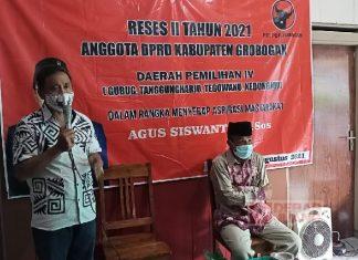 Guna Ketahui Keluh Kesah Warga, Agus Siswanto Gelar Reses di Desa Ngombak
