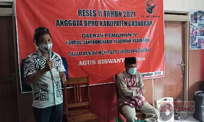 Guna Ketahui Keluh Kesah Warga, Agus Siswanto Gelar Reses di Desa Ngombak