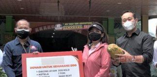 Hadapi Pandemi, PKK Kota Semarang Sumbang Bantuan Pangan Satwa di Semarang Zoo