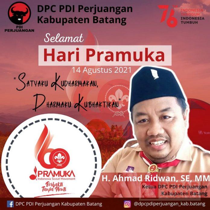 Hari Pramuka ke-60, Ridwan Ajak Kader Partai Berbakti Tanpa Henti