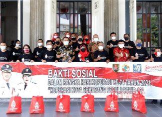 Hari UMKM Nasional, Hendi Salurkan Bantuan untuk Pelaku Usaha