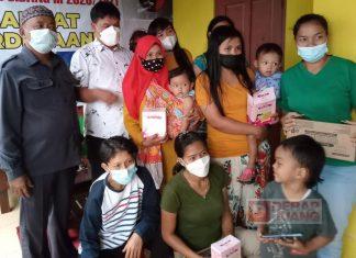 Hartanto Salurkan Bantuan Makanan Kepada Ibu Hamil di Kelurahan Kendalsari