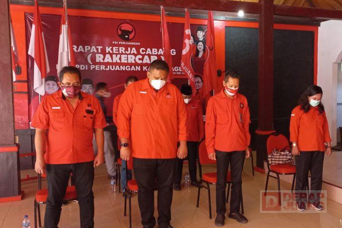Ikuti Upacara Virtual, DPC PDI Perjuangan Sragen Canangkan Spirit Gotong Royong Lawan Pandemi