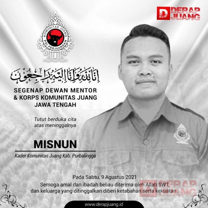 Kader Komunitas Juang Purbalingga Kehilangan Kader Terbaik