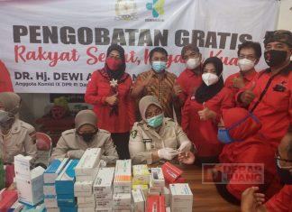 Bersama DPC Partai Kota Tegal, DeAr Gelar Pengobatan Gratis dan Salurkan Bantuan