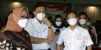 Kunjungi Sragen, Luhut Targetkan 15.000 Dosis Vaksin Perhari di Bumi Sukowati