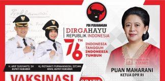 Lagi, DPC PDI Perjuangan Kebumen Gelar Vaksinasi Gratis