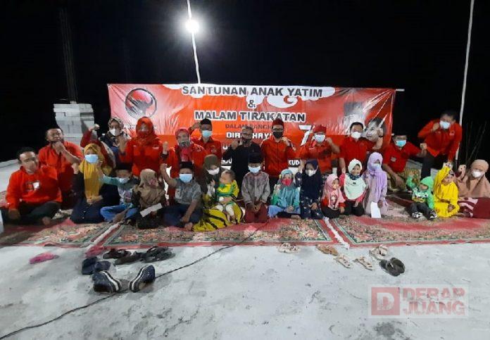 Malam Kemerdekaan, DPC PDI Perjuangan Kudus Gelar Tirakat dan Santunan Anak Yatim