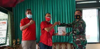 PDI Perjuangan Kota Magelang Serahkan Bantuan APD dan Multivitamin untuk 3 Koramil