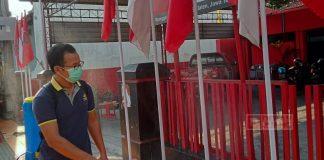 Peduli Covid-19, AMJ Jekri Lakukan Penyemprotan Disinfektan di Kantor Partai