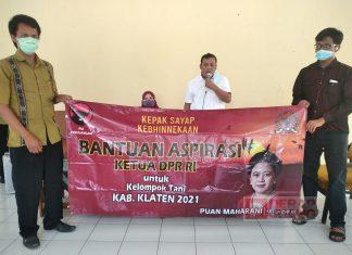 Peduli Terhadap Petani Klaten, Puan Maharani Berikan Bantuan Alsintan