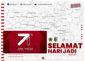 Pesan Bupati Demak Sambut 71 Tahun Jawa Tengah
