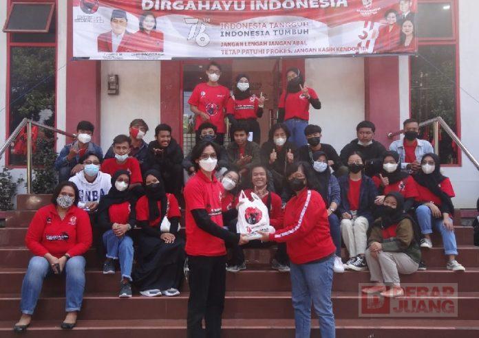 Realisasikan Tugas Kemanusiaan, DPC Temanggung Bagikan Bantuan Sosial (2)