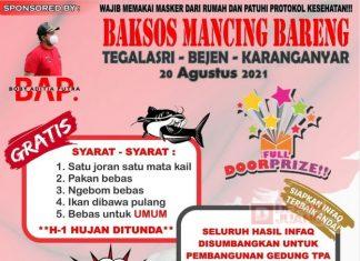 Semarakkan HUT RI ke-76, Mas Bobi Gelar “Mancing Bareng”