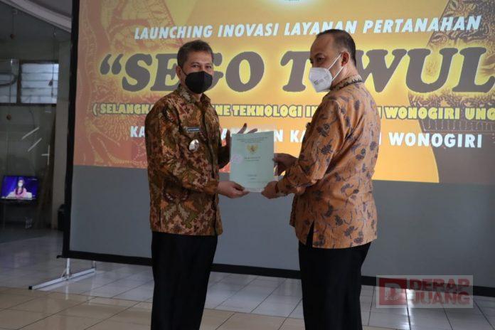 Setyo Sukarno Apresiasi Peluncuran Aplikasi “Sego Tiwul” milik ATRBPN Wonogiri