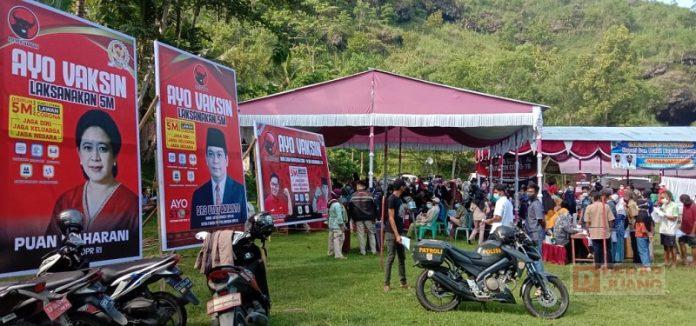 Sinergitas PDI Perjuangan Kebumen Wujudkan Vaksinasi di Desa Argopeni Tuntas (2)