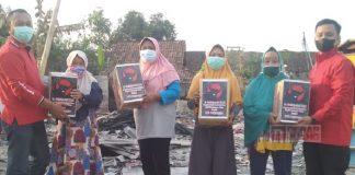 Sulistyorini Berikan Bantuan Korban Kebakaran