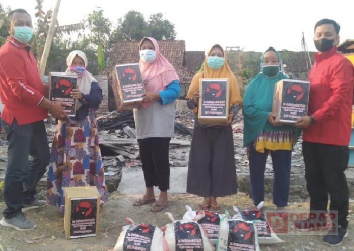 Sulistyorini Berikan Bantuan Korban Kebakaran