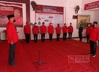 Upacara HUT RI ke-76 DPC PDI Perjuangan Kebumen Berlangsung Khidmat