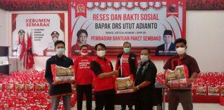 Utut Adianto Bagikan Seribu Paket Sembako Kepak Sayap Kebhinekaan di Kebumen