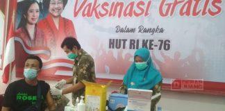 Vaksinasi Merdeka PDI Perjuangan Kebumen Sasar Ratusan Warga
