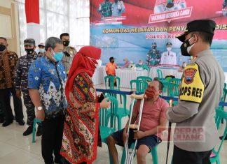 Wakil Bupati Kebumen Kunjungi Sentra Vaksinasi Merdeka Candi
