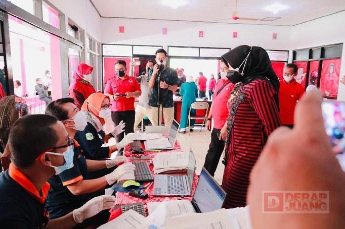 Wujudkan Herd Imunity di Masyarakat, DPC PDI Perjuangan Klaten Selenggarakan Vaksinasi