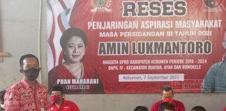 Amin Lukmantoro Jaring Aspirasi, Sekaligus Santuni Anak Yatim