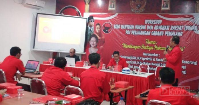 Arahkan Kader Melek Hukum, DPC PDI Perjuangan Pemalang Gelar Workshop