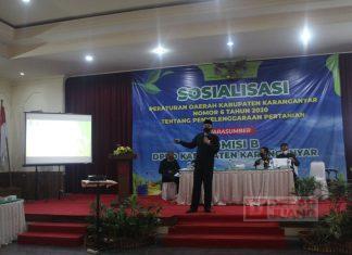 Bagus Selo Sosialisasikan Perda Nomor 6 Tahun 2020 Tentang Penyelenggaraan Pertanian
