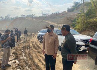 Bagus Selo Tinjau Pembangunan Waduk Jlantah Jatiyoso