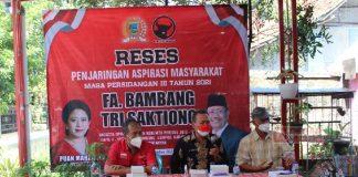 Reses, Bambang Tri Saktiono Ajak Masyarakat Ikut Awasi Pembangunan