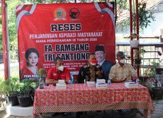 Reses, Bambang Tri Saktiono Ajak Masyarakat Ikut Awasi Pembangunan