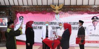 Bupati Tiwi Lantik Sekda Perempuan Pertama di Kabupaten Purbalingga