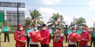 DPC PDI Perjuangan Klaten Salurkan Bantuan Sembako dari Puan Maharani