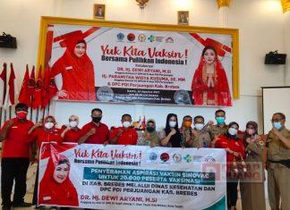 Dewi Aryani Gelontorkan Aspirasi Vaksin Sinovac untuk 20.000 Warga Brebes
