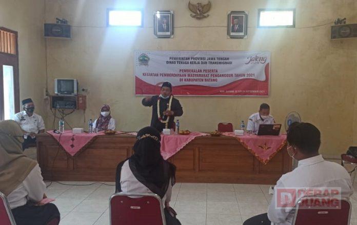 Fasilitasi Pelatihan Kewirausahaan, Ridwan Beri Motivasi pada Peserta
