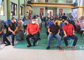 Gebyar Vaksinasi Dosis I DPC PDI Perjuangan Kudus
