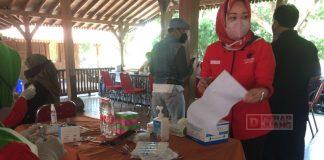 Gebyar Vaksinasi PDI Perjuangan Sragen, Masyarakat Serbu Ndayu Park