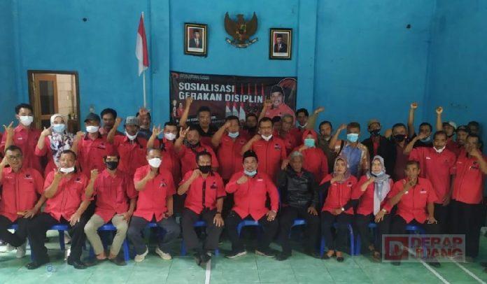 Gelar Sosialisasi Gerakan Disiplin, Ridwan Mesin Partai Harus Selalu Panas