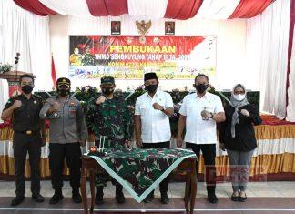 Hadiri TMMD Sengkuyung III di Desa Plosorejo, Rober: Akan Dijadikan Pionir Desa Tuntas Vaksin
