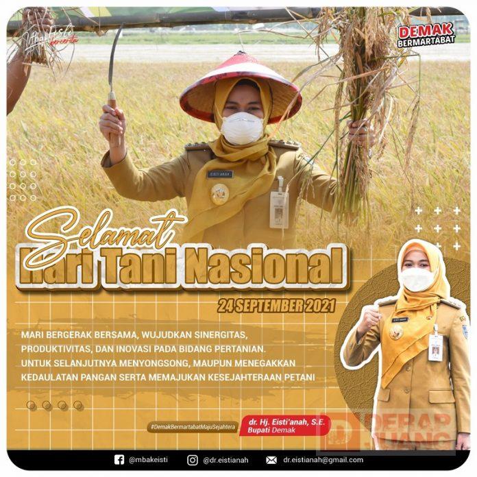 Hari Tani Nasional, Mbak Eisti; Ini Akan Terus Menjadi Pelecut Semangat Kita