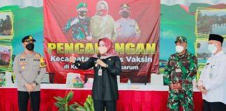 Kebut Capaian Herd Imunity, Sri Mulyani Gelar Vaksinasi di Desa Nglinggi