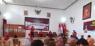 Kolaborasi Mas Gilang dan DPC PDI Perjuangan Jepara Hadirkan Sentra Vaksinasi