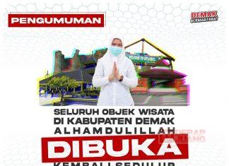 Menapak PPKM Level 2, Mbak Eisti Buka Destinasi Wisata di Demak