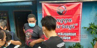 Minggu Berbagi, Bukti Nyata Kepedulian Kader Banteng Pasar Kliwon di Tengah Pandemi