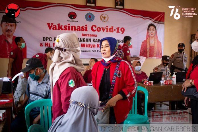 Nur Bintang Vaksinasi di SMP Negeri 1 Tonjong Suskes